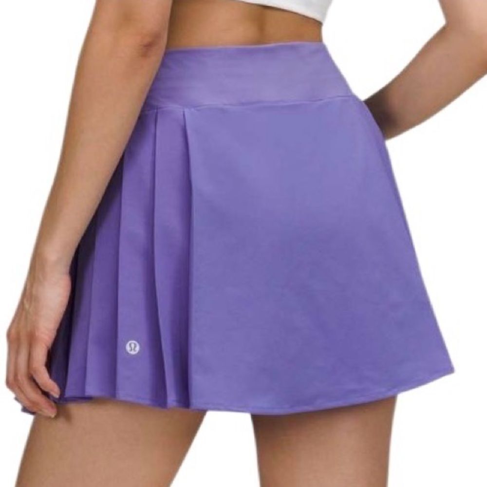 Lululemon Side-Pleat High-Rise Tennis Skirt Charged Indigo Sz 4 Skort